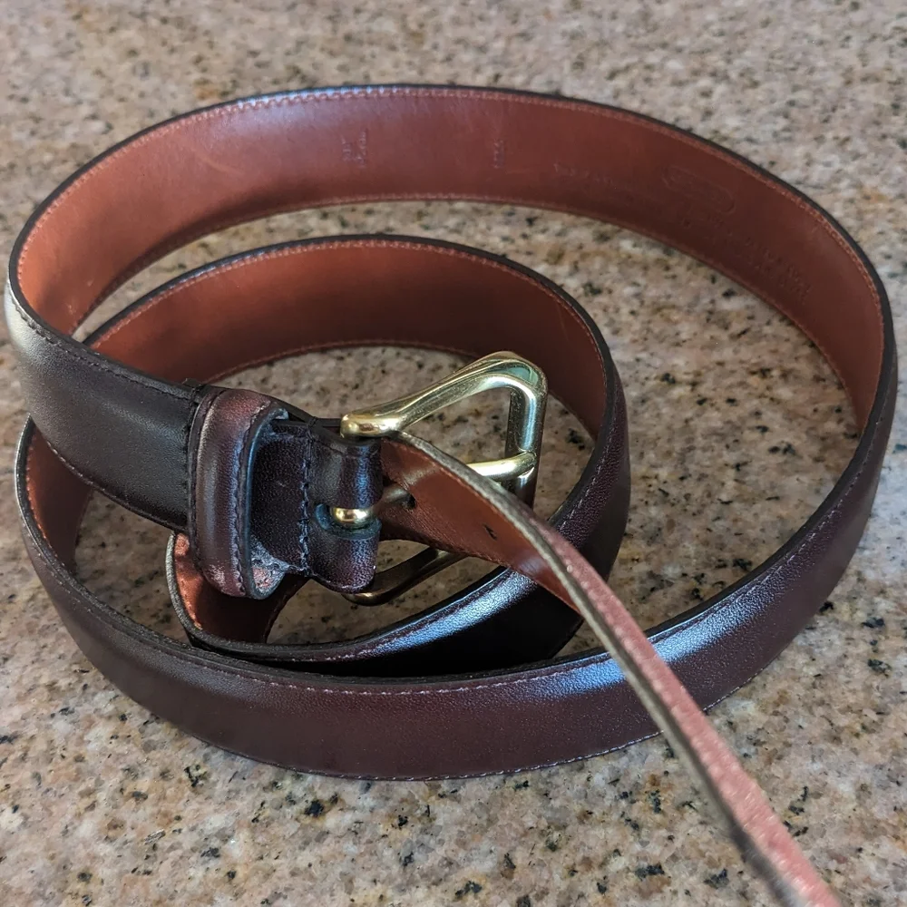 Coach Belt - Leather and Brass - 38 Inches - Picture 5 of 9
